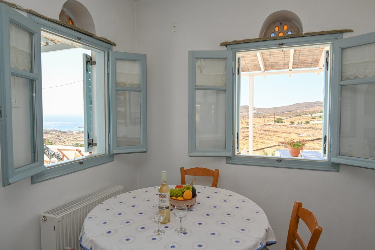 Dining room with sea views